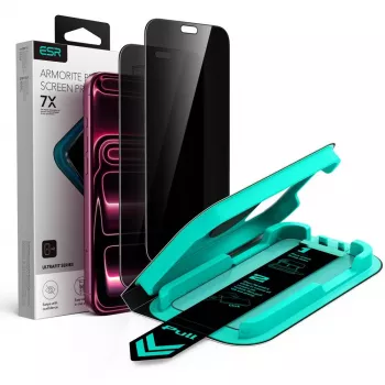 ESR UltraFit Armorite privatumo grūdinto stiklo ekrano apsauga 2 vnt. iPhone 18 Pro Max