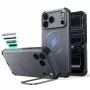 ESR Cyber Tough Kickstand MagSafe dėklas, skirtas iPhone 17 Pro / 18 Pro, pilkas