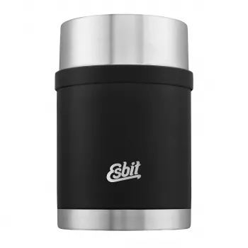 Esbit Sculptor maisto termosas 0,75 l juodas – vakuuminis indas su dubenėlio dangteliu ir sulankstomu šaukštu
