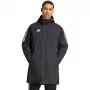 adidas Tiro 24 Stadium Parka vyriška juoda/balta, M dydis