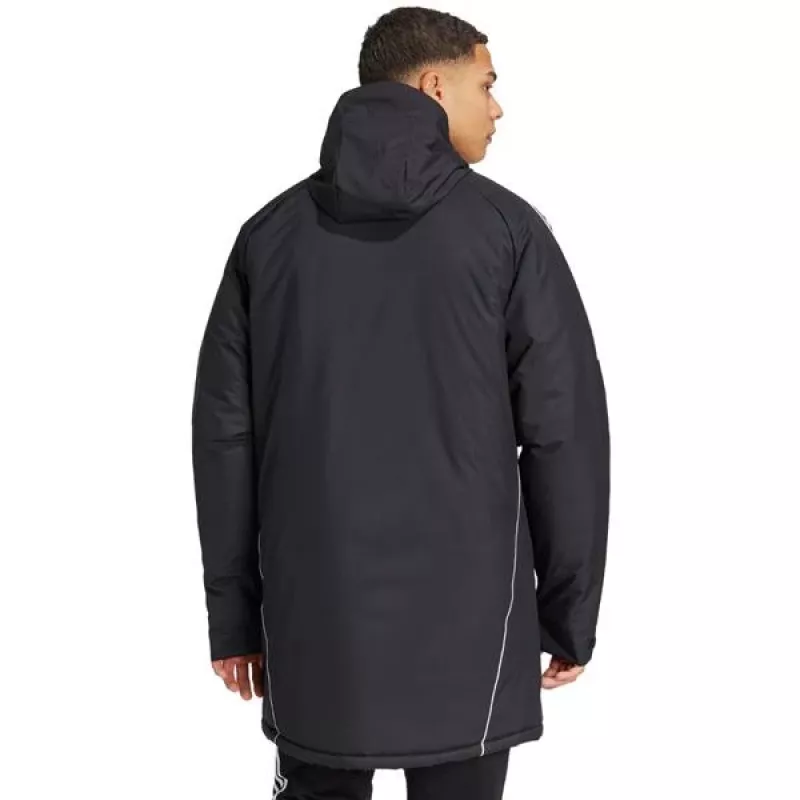 adidas Tiro 24 Stadium Parka vyriška juoda/balta, M dydis