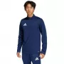 adidas Entrada 26 treniruočių marškinėliai vyrams tamsiai mėlyni, ketvirčio užtrauktuku, ilgomis rankovėmis, L