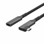 ShiverPeaks USB-C prailginimo laidas USB-C/C 3.2 PD 90° - laidas - skaitmeninis/duomenų