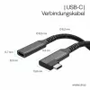 ShiverPeaks USB-C prailginimo laidas USB-C/C 3.2 PD 90° - laidas - skaitmeninis/duomenų