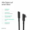 ShiverPeaks USB-C prailginimo laidas USB-C/C 3.2 PD 90° - laidas - skaitmeninis/duomenų