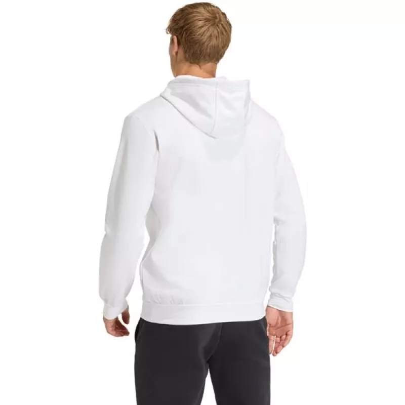 adidas Entrada 26 pilno užtrauktuko gobtuvas vyrams, baltas, L