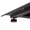 B-TECH AV SYSTEM X universalus dviejų plokščiųjų ekranų grindų stovas (VESA 600 x 400) - 2,4 m, juodas