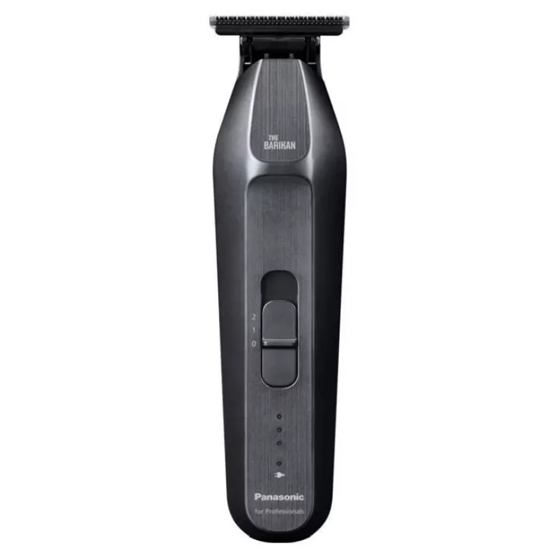 Panasonic Barikan ER-XT70-N801 sidabrinis profesionalus plaukų kirpimo aparatas su linijiniu varikliu, 39 kirpimo ilgiai, belaidis ir su laidu