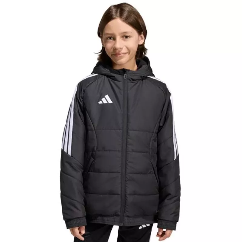 adidas Tiro 26 Winter vaikiška futbolo striukė juoda KA5319 164 cm