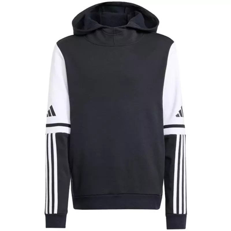 adidas Squadra 25 vaikiškas gobtuvas su užtrauktuku juodas 128 cm