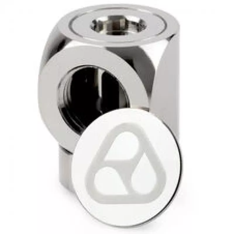 Thermal Grizzly DeltaMate Rotary 90° Movi G1/4 adapteris, blizgus nikelis