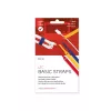 LABEL THE CABLE LTC BASIC STRAPS lipnūs kabelių raiščiai, 17 cm, 10 vnt., įvairių spalvų (mėlyna, geltona, raudona)