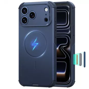 ESR Cyber Tough MagSafe dėklas, skirtas iPhone 17 Pro Max / 18 Pro Max - mėlynas