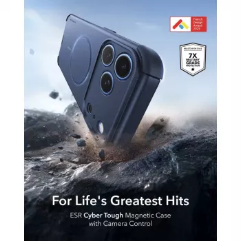 ESR Cyber Tough MagSafe dėklas, skirtas iPhone 17 Pro Max / 18 Pro Max - mėlynas