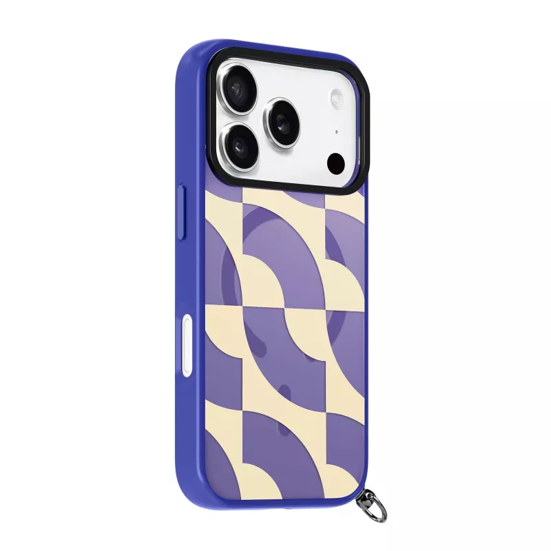LAUT Keyko Pop dėklas, skirtas iPhone 17 Pro Max, Indigo Tide