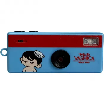 Yashica Funtastic Boy Adventure 35 mm vienkartinis fotoaparatas su blykste – 27 kadrų, ISO 400, įvairiaspalvis