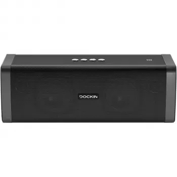 Dockin D Fine Evo nešiojamas Bluetooth garsiakalbis, 50W stereo, IP55, 18h baterija, aptX, Power Bank, juodas