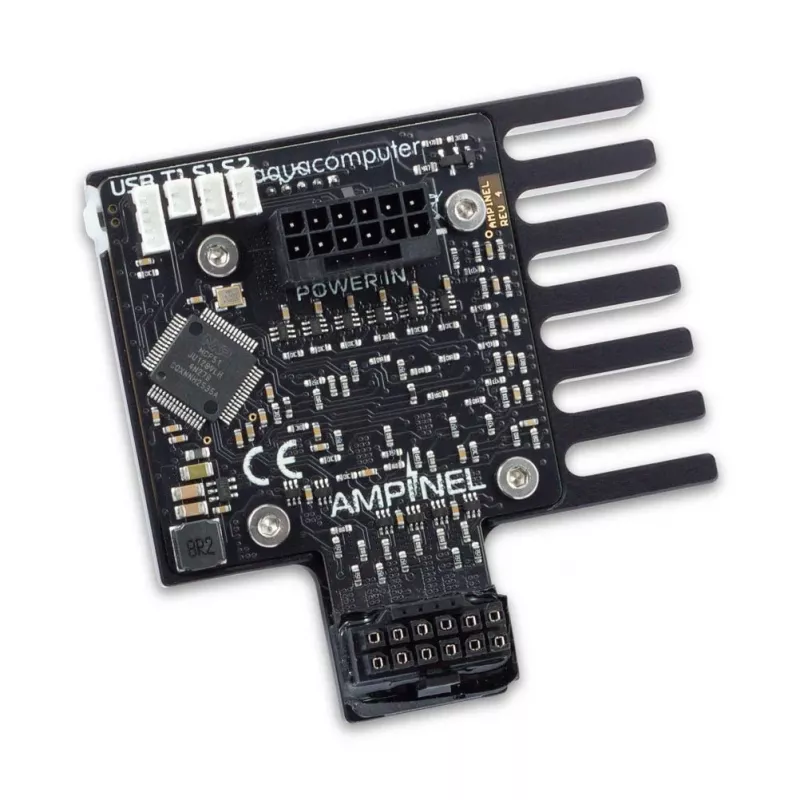 Aqua Computer AMPINEL 12V-2x6 vaizdo plokštės maitinimo valdymo modulis, 650 W, OLED, RGBpx - Type B