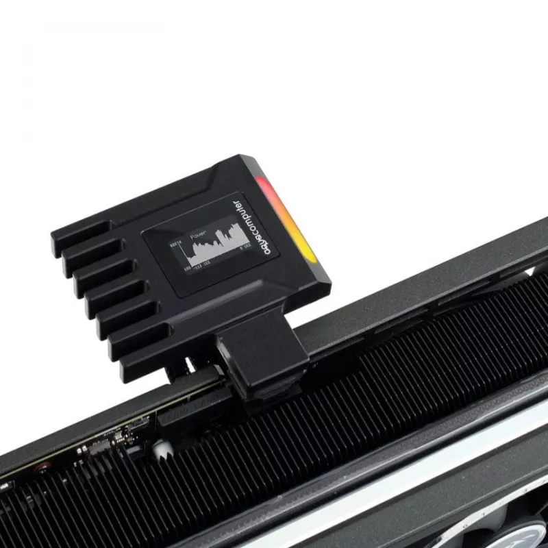Aqua Computer AMPINEL 12V-2x6 vaizdo plokštės maitinimo valdymo modulis, 650 W, OLED, RGBpx - Type B