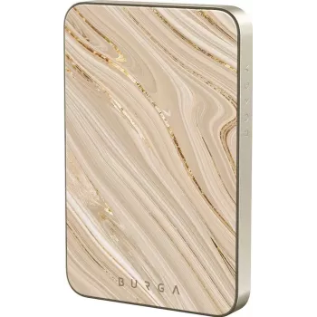 BURGA Magnetic 5000 mAh Power Bank Full Glam Gold