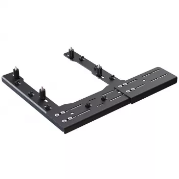 VIRPIL Controls kėdės laikiklio prailginimo plokštė, 140 mm – juoda