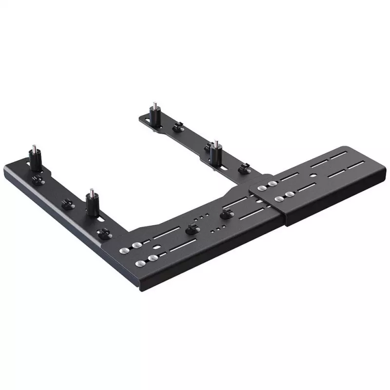 VIRPIL Controls kėdės laikiklio prailginimo plokštė, 140 mm – juoda