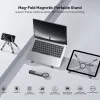 UNITEK Mag-Fold Sulankstomas magnetinis stovas telefonui, planšetei ir nešiojamam kompiuteriui su trikojo funkcija, Space Grey