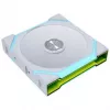 Lian Li UNI FAN SL FLEX Wireless ARGB 120mm ventiliatoriaus 3 vnt. komplektas baltas