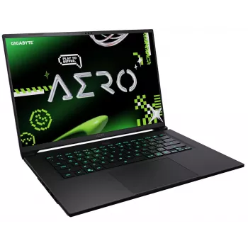 Gigabyte AERO X16 4PHN4EEC64AH 16 colių OLED QHD+ nešiojamas kompiuteris - AMD Ryzen 9 AI 465, 16GB DDR5, 1TB SSD, GeForce RTX 5070, Windows 11 Home, baltas