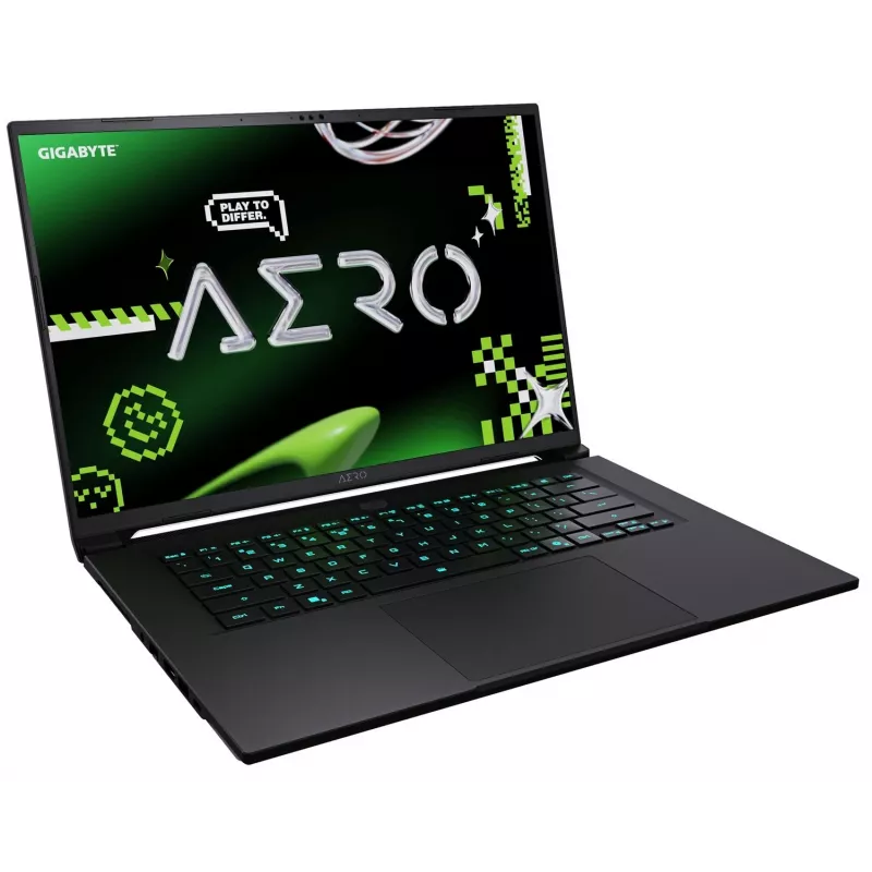 Gigabyte AERO X16 4PHN4EEC64AH 16 colių OLED QHD+ nešiojamas kompiuteris - AMD Ryzen 9 AI 465, 16GB DDR5, 1TB SSD, GeForce RTX 5070, Windows 11 Home, baltas