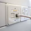 IT-BUDGET Cat.6A S/FTP LSZH Patch laidas, 0,5 m, baltas, 10Gbps, PoE+, 600MHz, varis