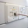 IT-BUDGET Cat.6A S/FTP LSZH Patch laidas, 0,5 m, baltas, 10Gbps, PoE+, 600MHz, varis