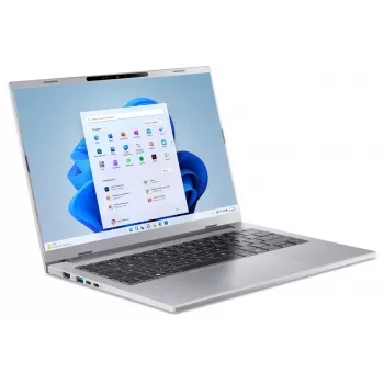 Acer Aspire 14 AMD Ryzen AI 5 330 14 colių OLED 16GB 512GB Windows 11 Home nešiojamas kompiuteris - plieno pilka