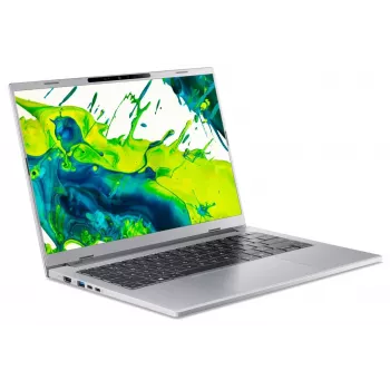Acer Aspire 14 AMD Ryzen AI 5 330 14 colių OLED 16GB 512GB Windows 11 Home nešiojamas kompiuteris - plieno pilka