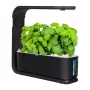 Išmanusis hidroponinis vazonas ZG1001 juodas – 6 vietų vidaus sodas su viso spektro LED, Wi-Fi programėlės valdymu, 2,5 l talpa