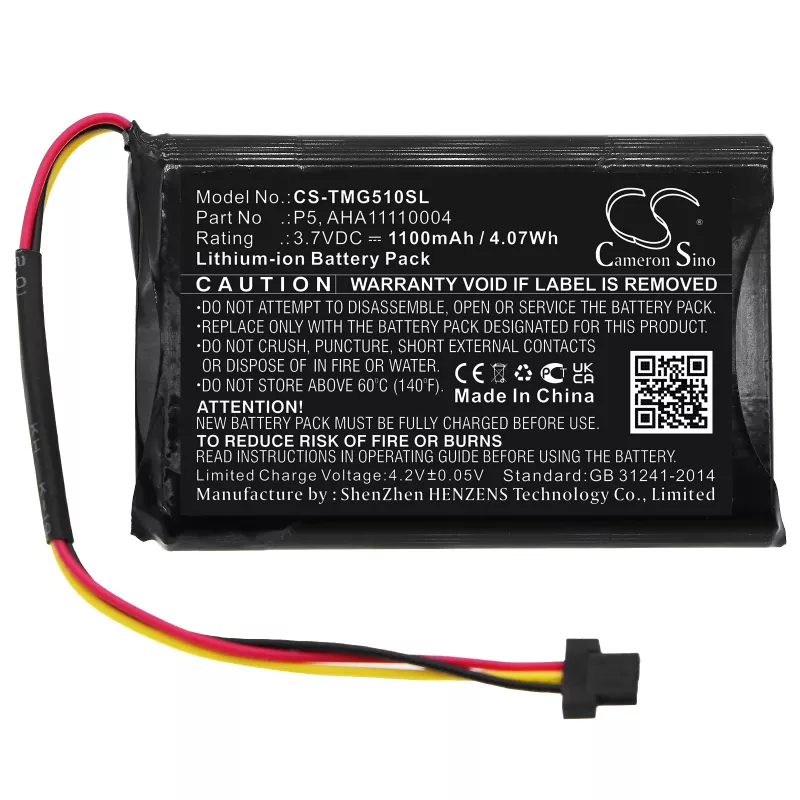 Cameron Sino baterija TomTom GO 510, 520, VIA 62 GPS (tipas P5, AHA11110004, P6, AT6) - CS-TMG510SL