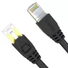 UNITEK Cat.7 S/FTP 2,0 m Ethernet patch kabelis, 10Gbps, 600MHz, auksu dengti RJ45, juodas