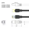 UNITEK Cat.7 S/FTP 2,0 m Ethernet patch kabelis, 10Gbps, 600MHz, auksu dengti RJ45, juodas