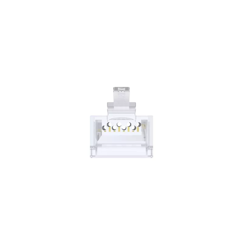 UNITEK 100 vnt. Cat.6 prakišamieji RJ45 moduliniai kištukai (UTP, 23-26AWG, auksuoti kontaktai)
