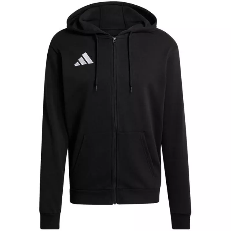 adidas Entrada 26 Full Zip vyriškas gobtuvas juodos spalvos S dydis