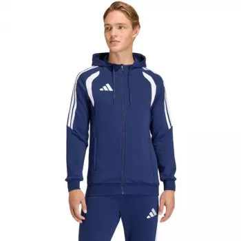adidas Tiro 26 League pilno užtrauktuko megztinis su gobtuvu vyrams, tamsiai mėlynas, L