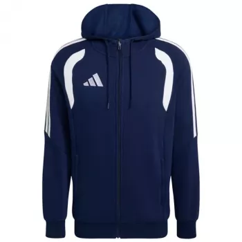 adidas Tiro 26 League pilno užtrauktuko megztinis su gobtuvu vyrams, tamsiai mėlynas, L
