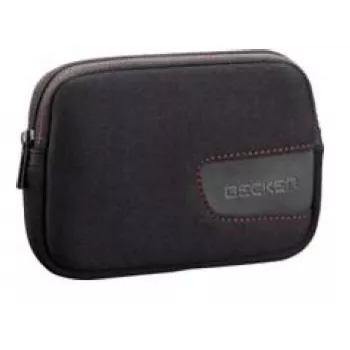 Becker Sleeve 4.3 inch apsauginis neopreninis dėklas su užtrauktuku GPS navigacijos įrenginiams, juodas