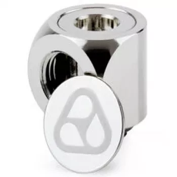 Thermal Grizzly DeltaMate Rotary 90° adapteris G1/4 colio – blizgus nikelis