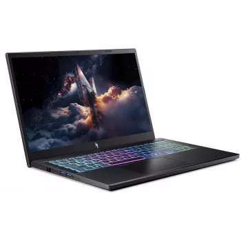 Acer Nitro V 15 AI žaidimų nešiojamasis kompiuteris, 15,6 colio FHD 144Hz, AMD Ryzen 7 170, NVIDIA GeForce RTX 5060, 16GB DDR5, 1TB SSD, be OS, Obsidian Black