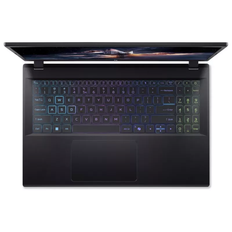 Acer Nitro V 15 AI žaidimų nešiojamasis kompiuteris, 15,6 colio FHD 144Hz, AMD Ryzen 7 170, NVIDIA GeForce RTX 5060, 16GB DDR5, 1TB SSD, be OS, Obsidian Black