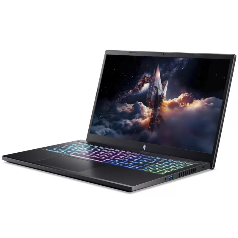 Acer Nitro V 15 AI žaidimų nešiojamasis kompiuteris, 15,6 colio FHD 144Hz, AMD Ryzen 7 170, NVIDIA GeForce RTX 5060, 16GB DDR5, 1TB SSD, be OS, Obsidian Black