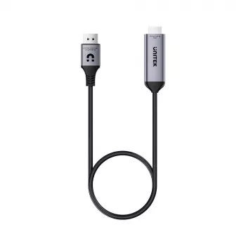 UNITEK DisplayPort 1.4 į HDMI 2.1 aktyvus kabelis 8K@60Hz HDR DSC 1,8m