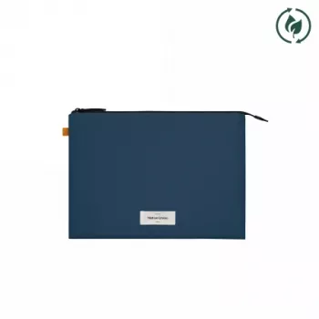 Native Union W.F.A 14 colių MacBook Pro dėklas (tamsiai mėlynas) - perdirbto PET nešiojamojo kompiuterio dėklas su magnetiniu užtraukimu