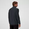 Berghaus 24/7 Tech Tee LS HZ vyriški ilgomis rankovėmis pusiau užtraukiamas marškinėliai, juodi